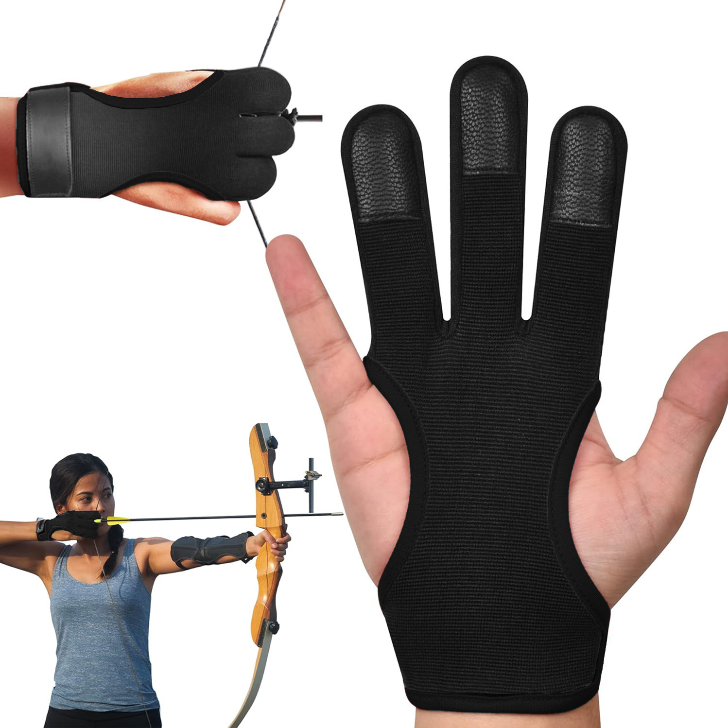 1 pièce Gant de tir à l'arc à  - Outdoor Sport Gloves avis et prix